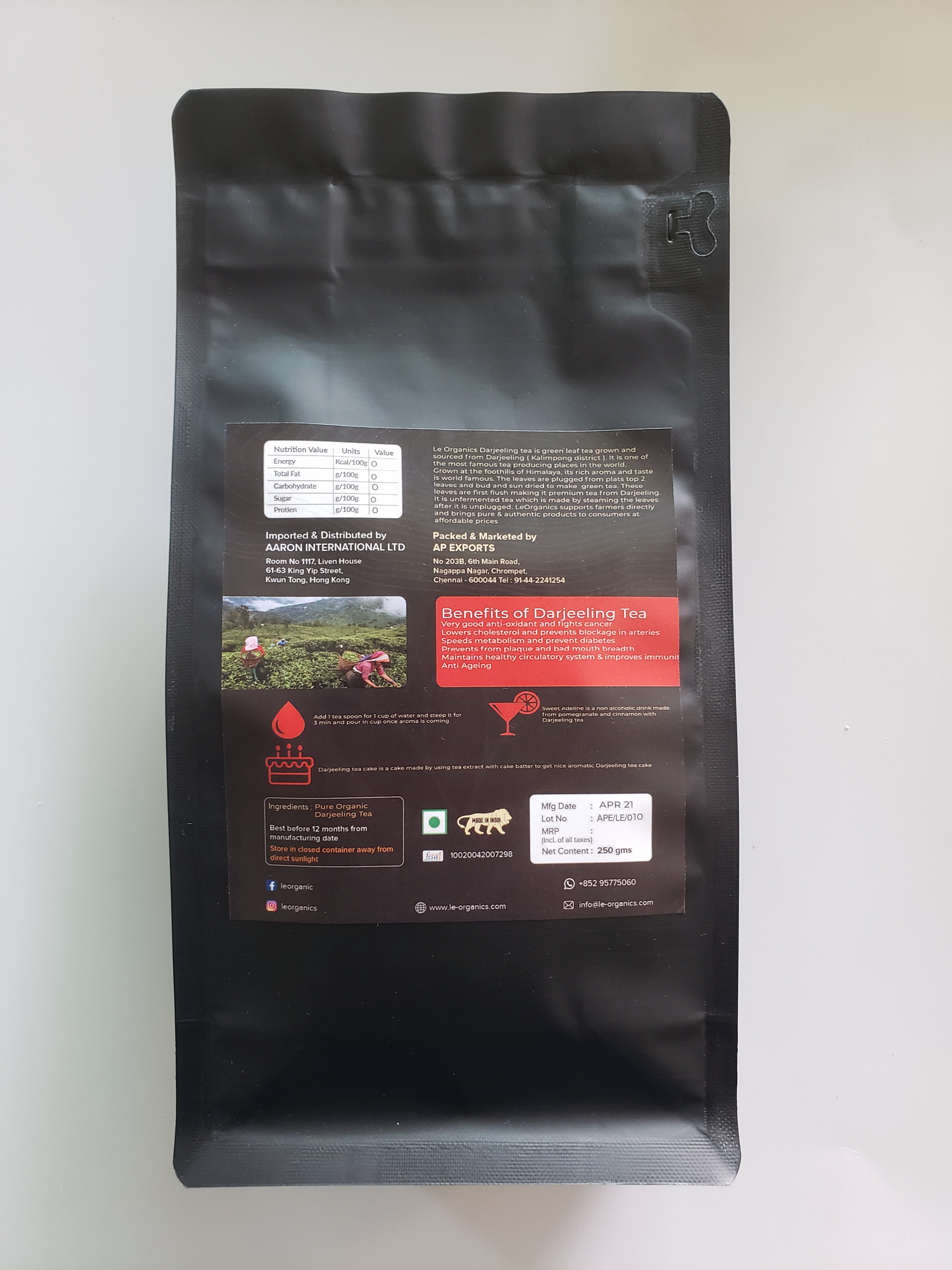 DARJEELING TEA 100g
