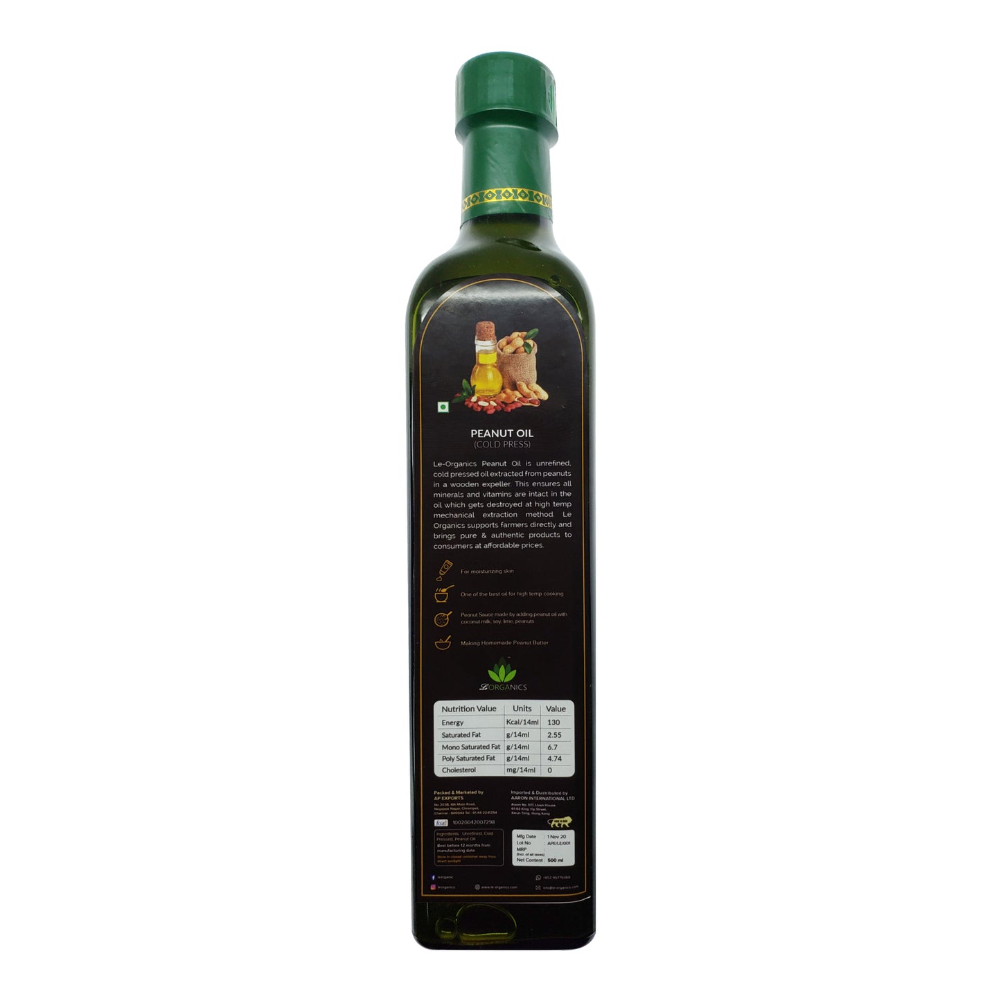 Cold Pressed Peanut Oil- 500ml