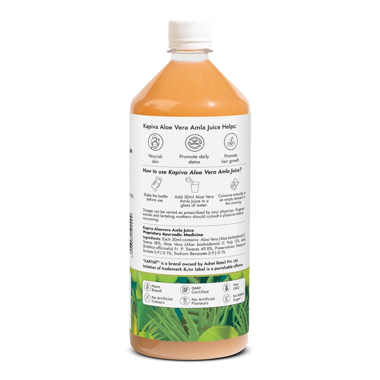 Kapiva Aloe Vera & Amla Juice 1 L
